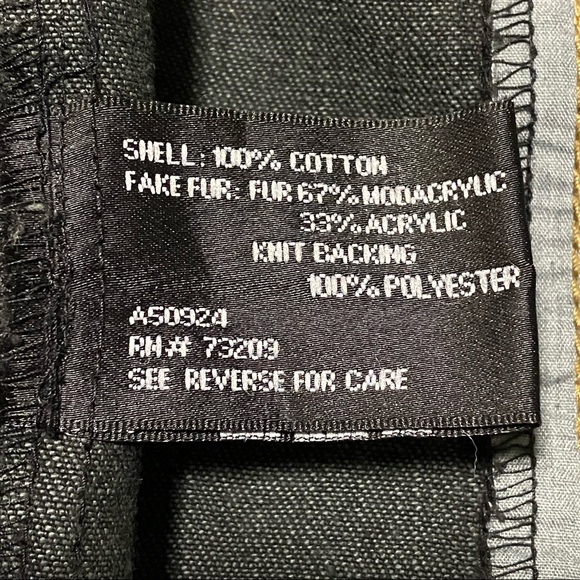 Dennis Basso Denim Jacket Faux Fur Trim with Removeable Faux Mink Vest - Picture 8 of 14